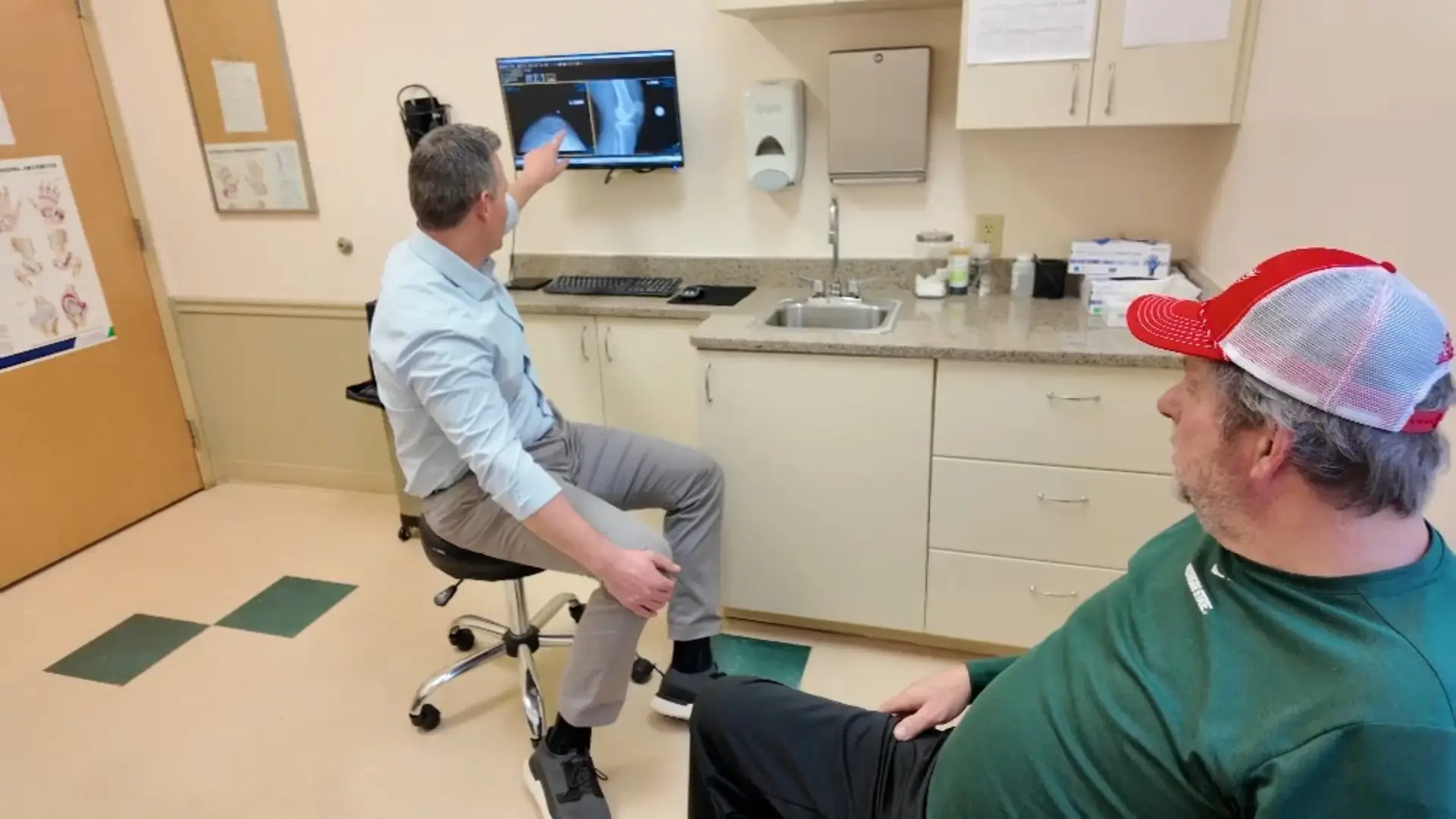 Farber and Knee Patient Jeff Luckritz